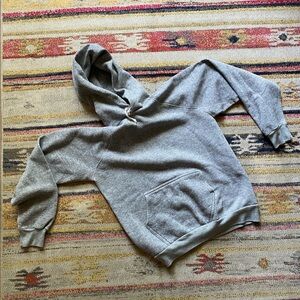 Vintage blank grey hoodie sweatshirt